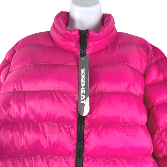 32 Degrees Heat Puffer Jacket Womens 2XL Pink Full Zip Nylon Outdoor NWT CJ-2066 - Picture 3 of 12